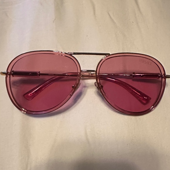 New Versace Pink Aviator Sunglasses - Picture 1 of 9